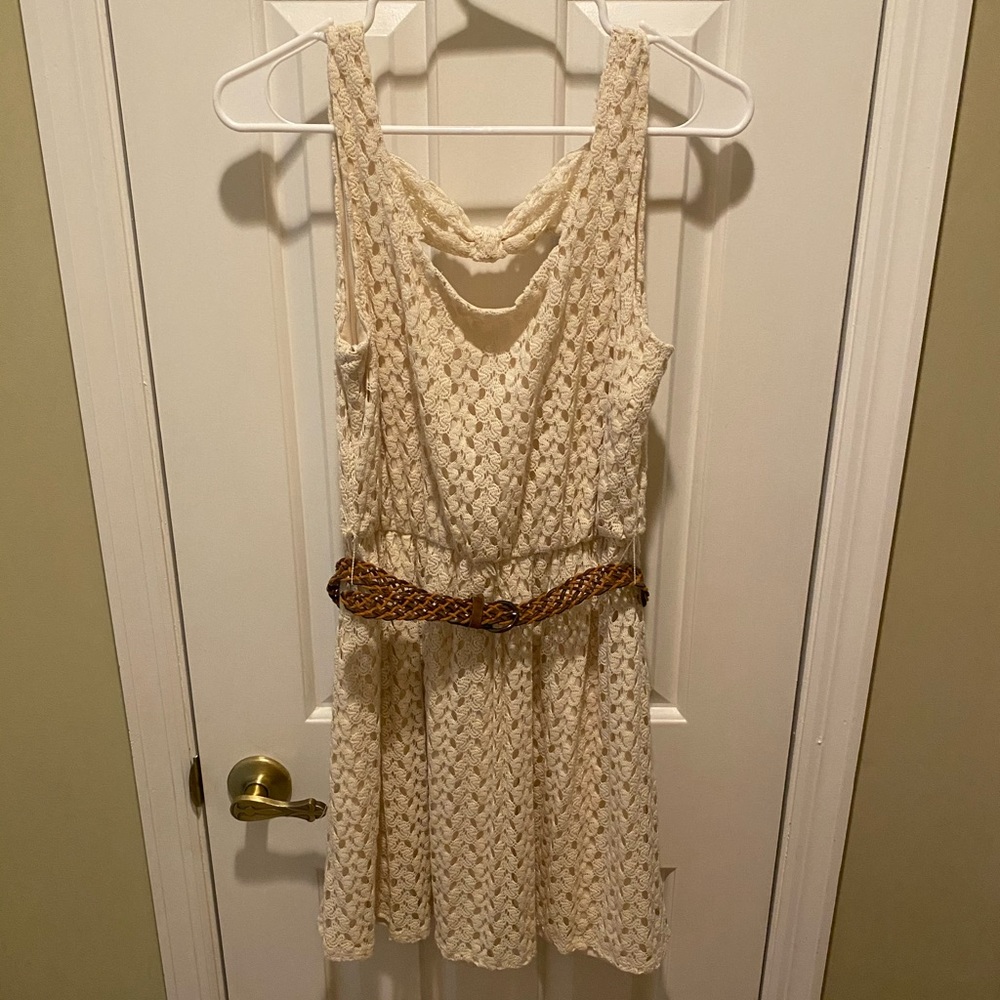 Red Camel Knit Dress